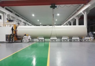 Qingdao Longchangjie launched a large-diameter winding pipe equipment with one machine and four uses